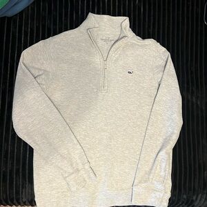 Vineyard Vines Boys 1/4 Zip gray Pullover - large